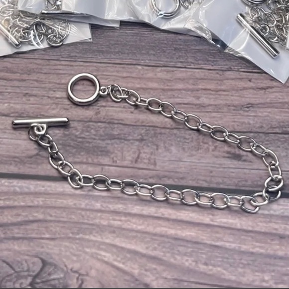 NEW! Mother of Pearl Shell Flowers Charms Toggle Bracelet & more DIY BUNDLE LOT - Picture 4 of 15